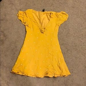 Forever 21 Mustard Heart Dress